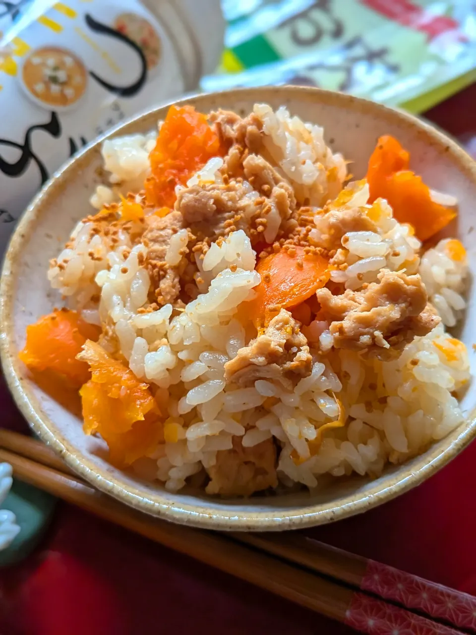 湯戻し不要の味しみレシピ⑮丸ごと人参ご飯🥕|fumfumさん