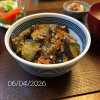 茄子丼|友さん