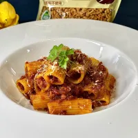 大豆のお肉でリガトーニボロネーゼ|鬼百合さん