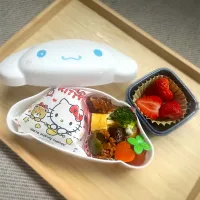 茄子＆ピーマンと大豆そぼろのトマト炒め弁当|ふうりんさん