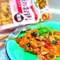 大豆のお肉で具沢山ペスカトーレ🍝| ひろりんさん