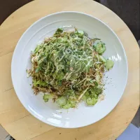 薬味てんこ盛り✽そば飯のサラダ仕立て|mi_neneco♪さん