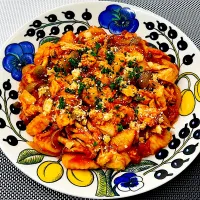 大豆ミートで！じゃがいものニョッキのトマト煮|まめもにおさん