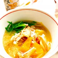 大豆ミート入り春野菜の味噌汁🌱|ヨウコさん