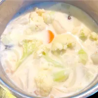 蕪とカリフラワーのヴィーガンシチュー|みうのすけさん