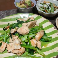 ササミと小松菜の塩炒め～✨️|びせんさん