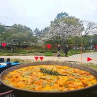 お花見パエリア| nzmstさん