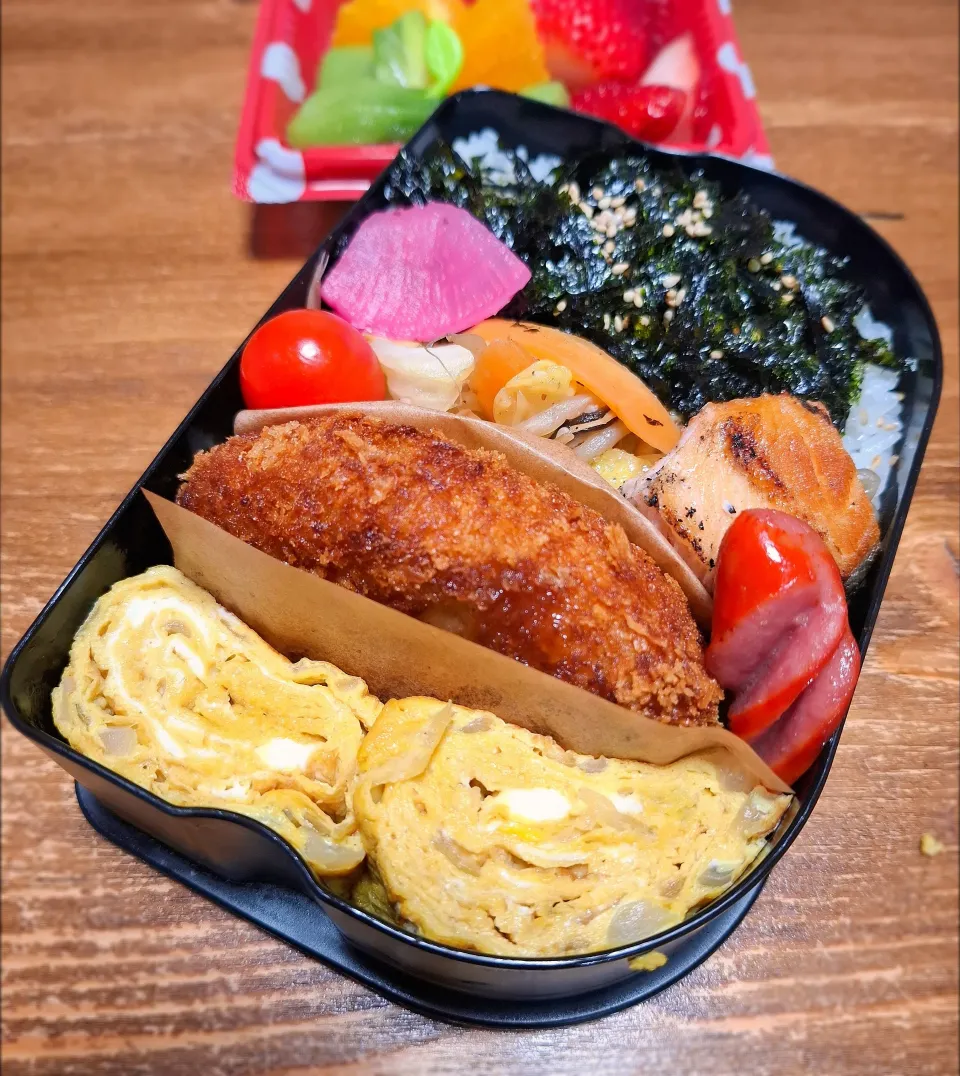 🌸鮭弁のつもりだった弁当|ゆきさんさん