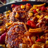 🥘大豆のお肉のお豆腐ハンバーグ～トマトソース煮込み～🥘|にゃんぺこさん