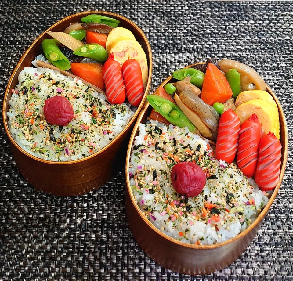 母とムスコのラブラブおソロ♪大学生弁当スタート！大好きな筑前煮弁当|からあげビールさん