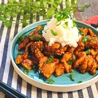 大豆のお肉でカリカリ！