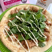 大豆のお肉で照り焼きピザ| sana.ayaさん