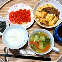 夕飯 麻婆豆腐|ふわふわさん