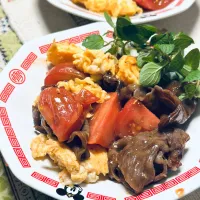 牛肉とトマトのオイスターソース炒め| Hagiさん