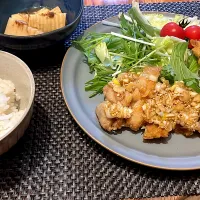 油淋鶏と筍のこ土佐煮|kanonnさん