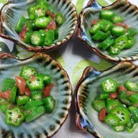 ぎんさんの料理 梅オクラ