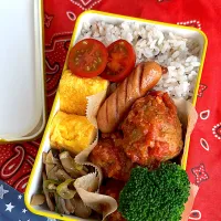 ミートボールのトマト煮弁当