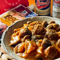 🍯きのこと肉団子のハニバべクリーム煮🍯| にゃんぺこさん