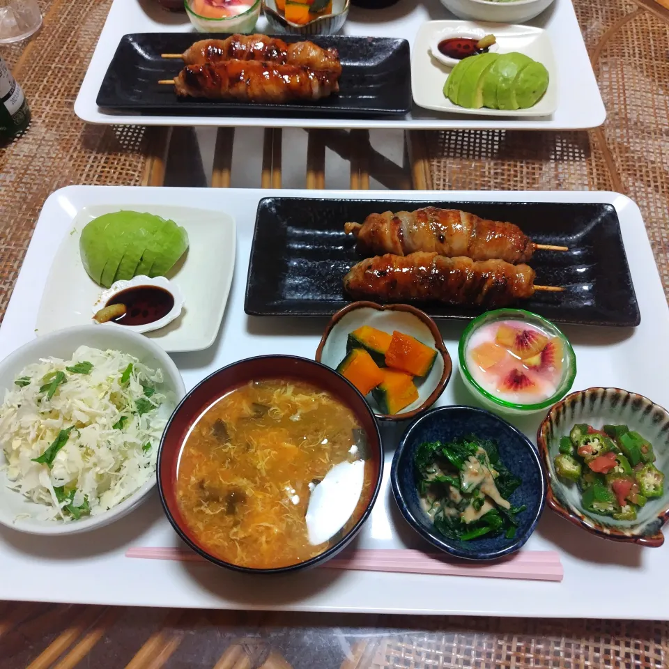 みたらし団子の肉巻き定食です✨|rikako♪。.:＊さん