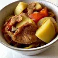 大豆のお肉の肉じゃが☺️