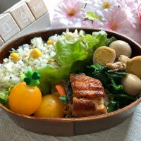 ＊0190. 鰻春雨＆ブロラー🥦娘ちゃんの高校生弁当🍱＊|＊抹茶＊さん