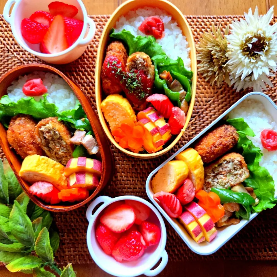 メンチカツ弁当🌸|さらママさん