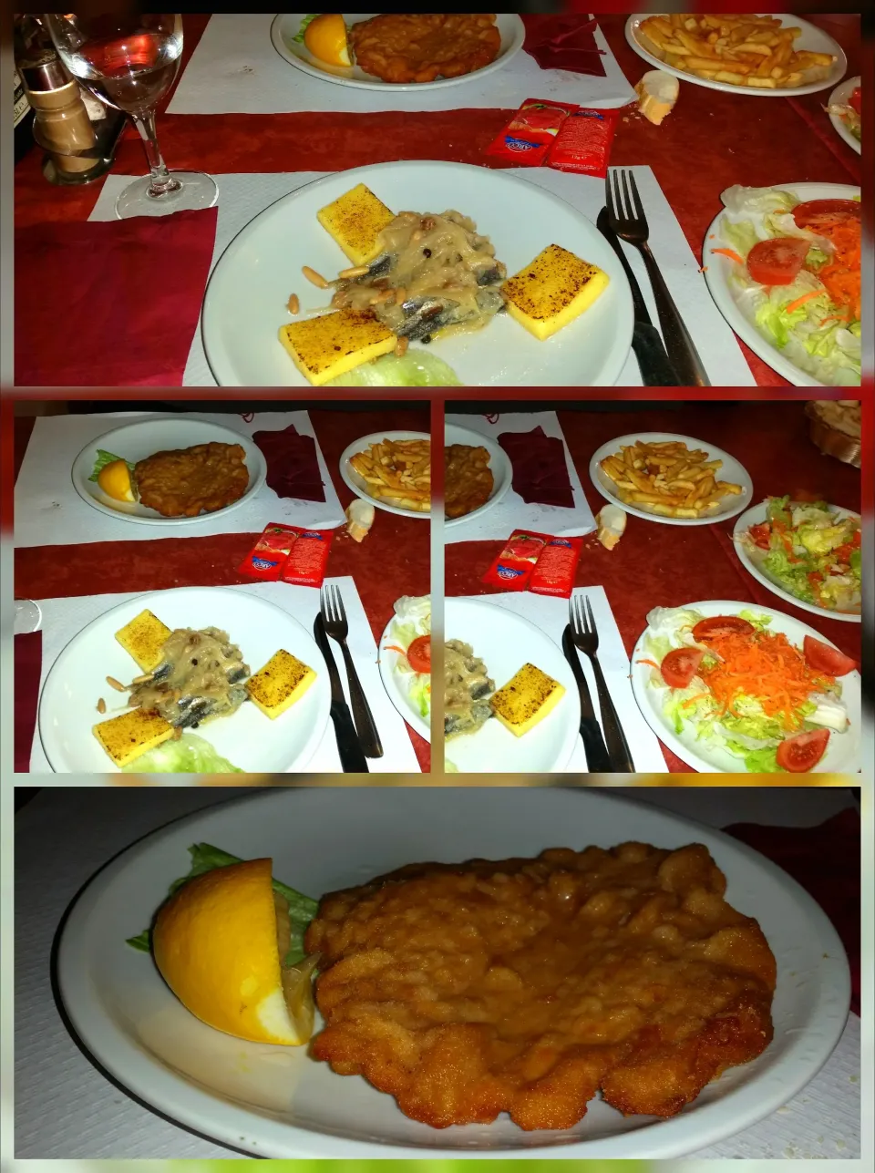        🎭🌍🇮🇹My trip to Venice🇮🇹🌞🛩       Escalope Milanese style sardine polenta and raw vegetables|KWAII69さん