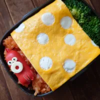 漢の…妻用🍱水玉オムライス弁当|ᵏᵒᵘさん