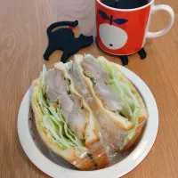 唐揚げホットサンド|みりさん