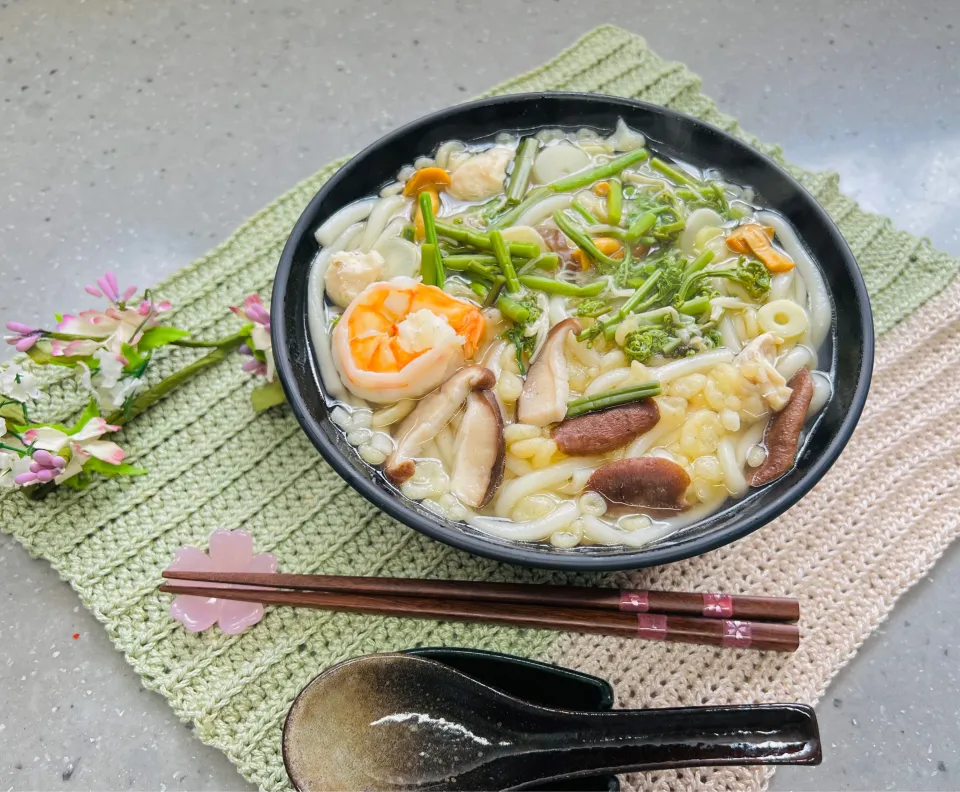 「山菜うどん」|バシュランさん
