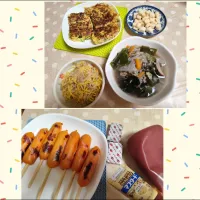 旦那さん明日休みで乾杯🍻夜ごはんメニュー|m.rafuさん