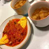 オムレツとオニオンスープ|ぺんさん