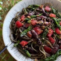 菜の花とホタルイカのイカ墨パスタ|MAPITEEさん