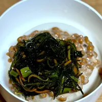 ☆野沢菜昆布納豆冷奴|まぁたんさん