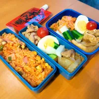 次男・私弁当| tamagomagomagoさん