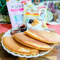 ✨大豆のお肉でパンケーキ✨|ayaさん
