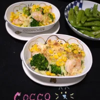 ブロッコリーとエビのチーズ焼き✨| cocco+さん