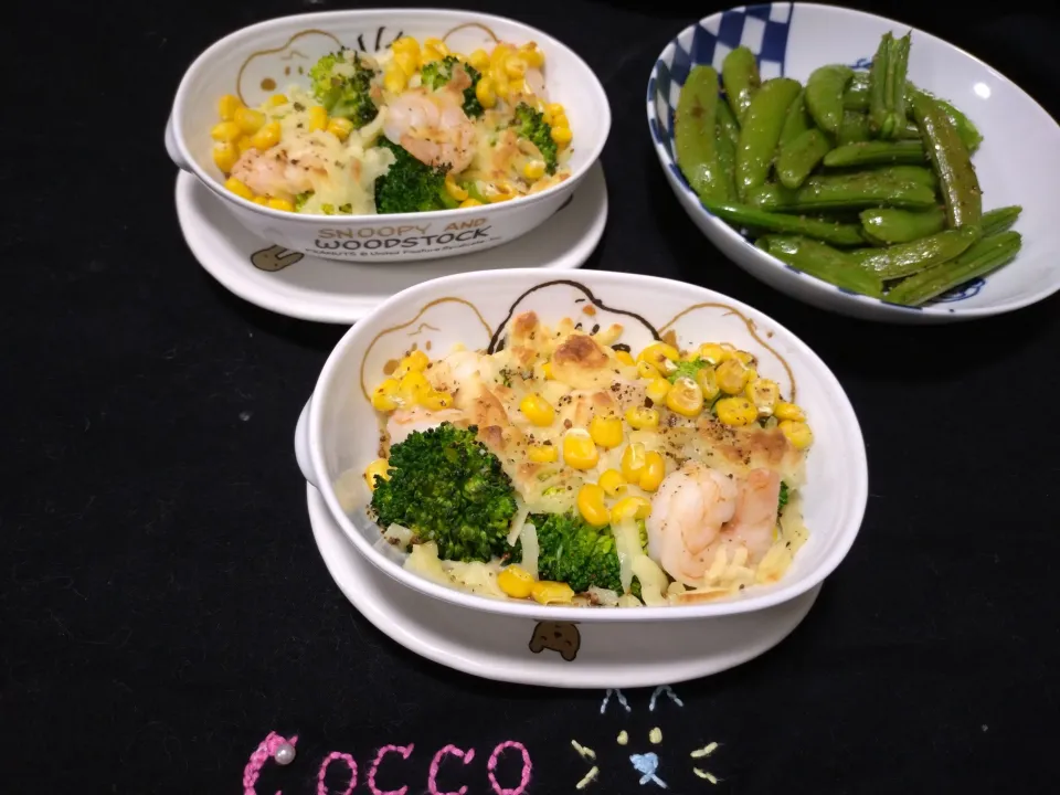 ブロッコリーとエビのチーズ焼き✨|cocco+さん