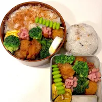 鶏の唐揚げ
チーズはんぺん
ほうれん草のお浸し
プチアメリカンドッグ
シャウエッセン
卵焼き
ブロッコリー
枝豆
のり弁鰹節
🍙|ayumomさん