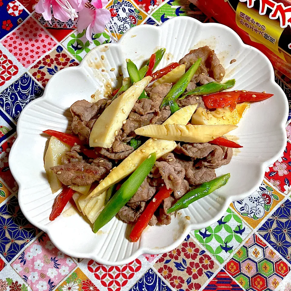 牛肉と春野菜の中華炒め✨|ringonamaさん