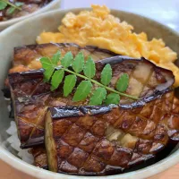 ＊茄子の蒲焼き丼🍆＊|＊抹茶＊さん