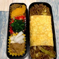4/10オムそば弁当|みっこちゃんさん