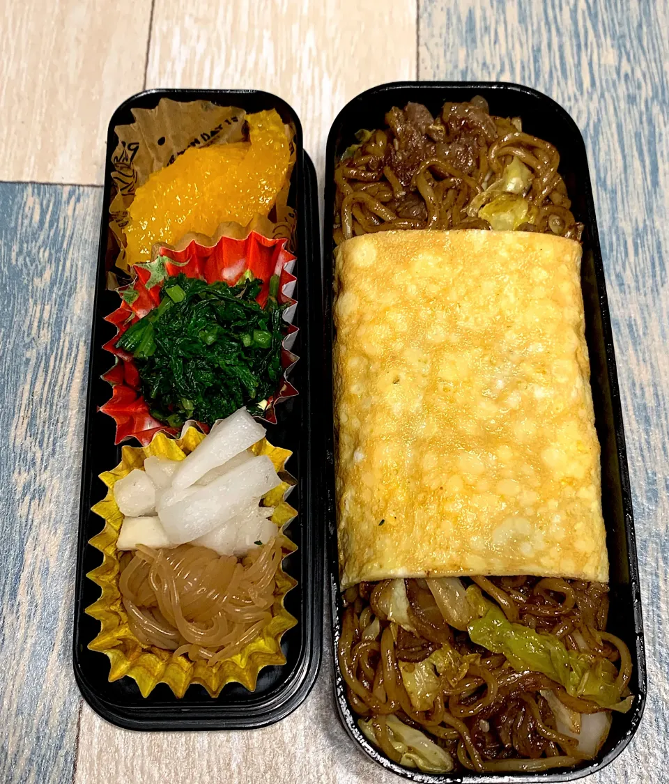 4/10オムそば弁当|みっこちゃんさん