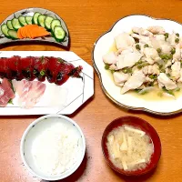 鶏胸肉とグリーンピースのソテー&ぬか漬け| マイさん