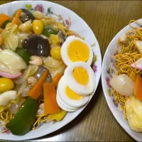 餡掛け皿うどん|みよぱさん