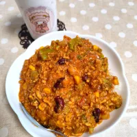 レンジで無水カレー昼ごはん|m.rafuさん