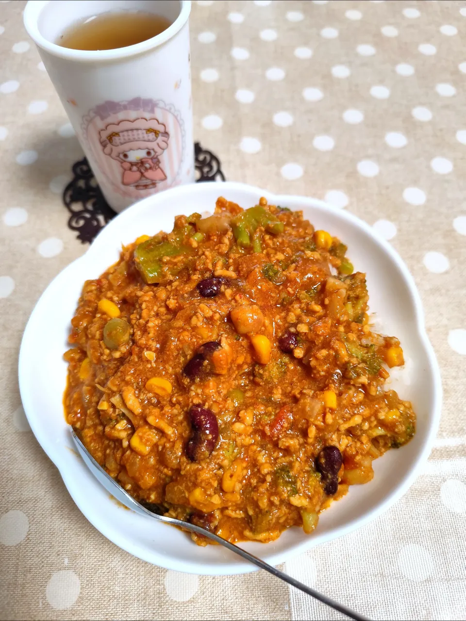 レンジで無水カレー昼ごはん|m.rafuさん