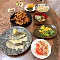 鱈のレモン🍋胡椒焼き　晩御飯|ショコラさん