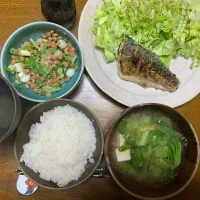 夕食　サバのムニエル定食| ATさん