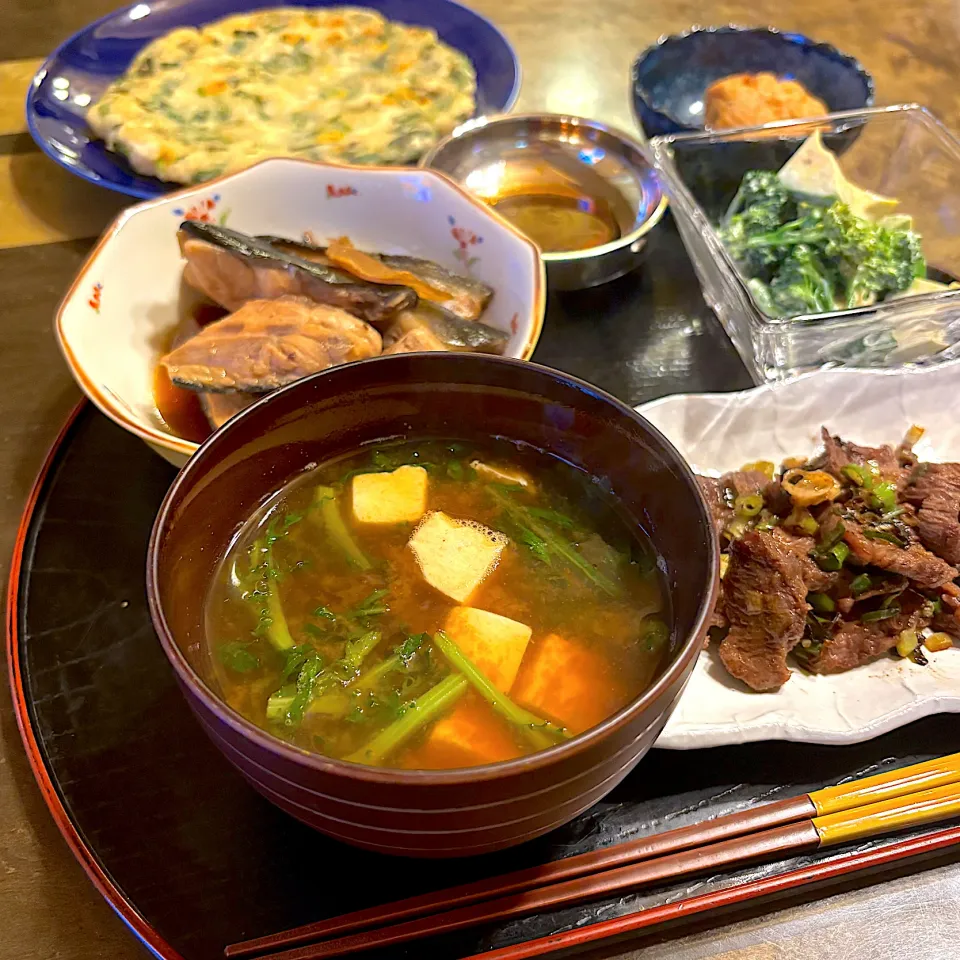 春菊のお味噌汁|かっちゃん杉さん